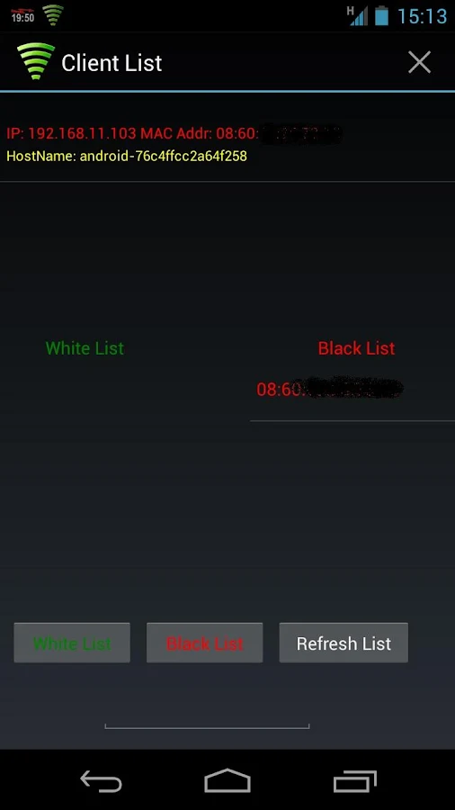   WiFi Tether Router: captura de tela 
