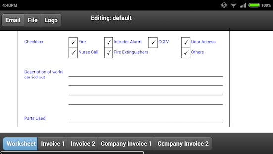 Free Download Customer Worksheets APK