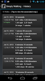 Simply Walking - GPS Map Steps Screenshots 4