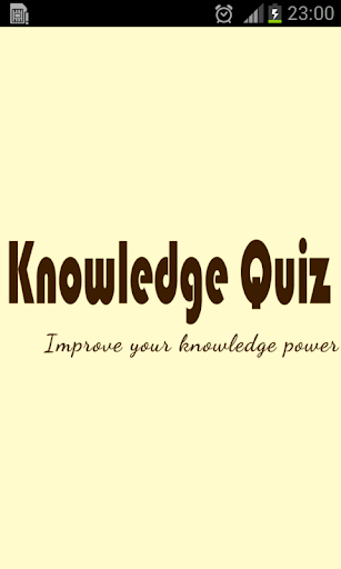 Knowledge Quiz