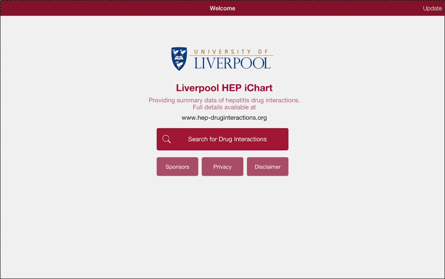  Liverpool HEP iChart- ቅጽበታዊ ገጽ እይታ 