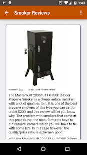 BBQ Smoker Info Screenshots 1