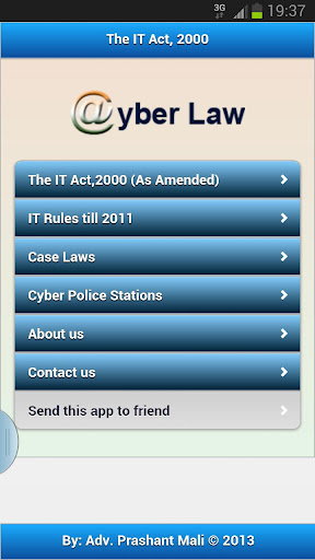 【免費書籍App】IT Act 2000-Cyber Law-APP點子