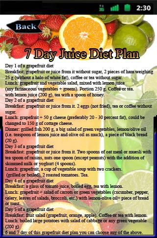 Fruit Detox Diet 7 Days