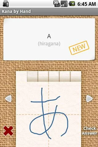 Japanese Kana by Hand - screenshot