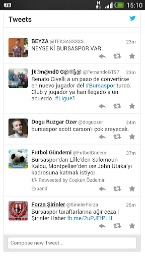 Bursaspor Tweetleri