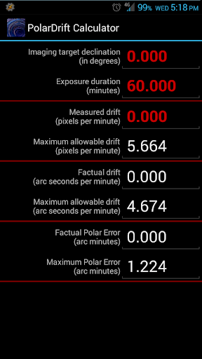 PolarDrift Calculator