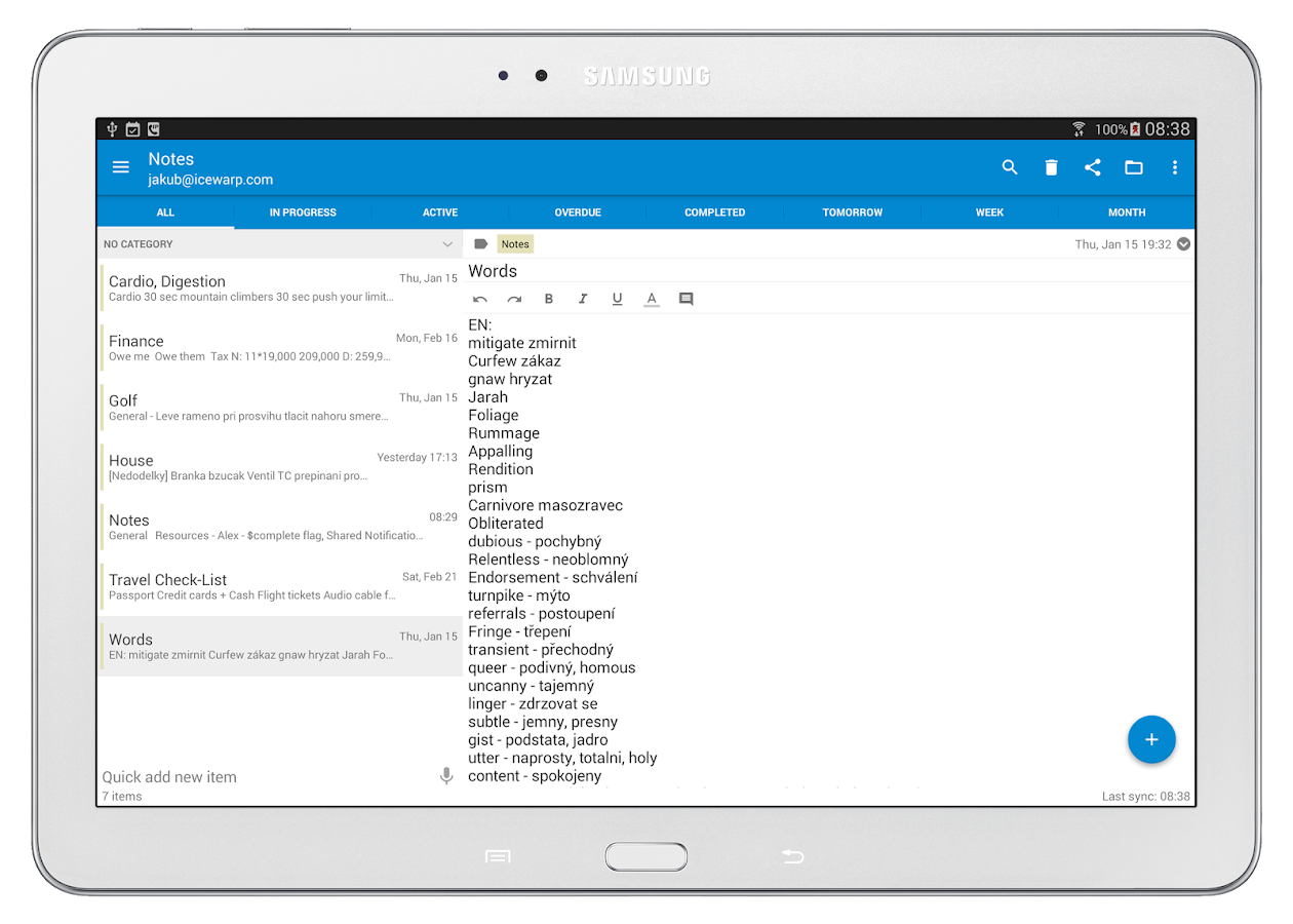 Tasks & Notes for MS Exchange Android Apps on Google Play