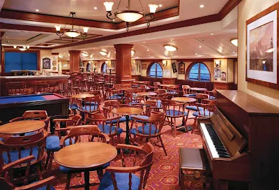 Have a beer, watch some TV, even play some English pool at Norwegian Dawn's pub, the Pearly Kings Pub.