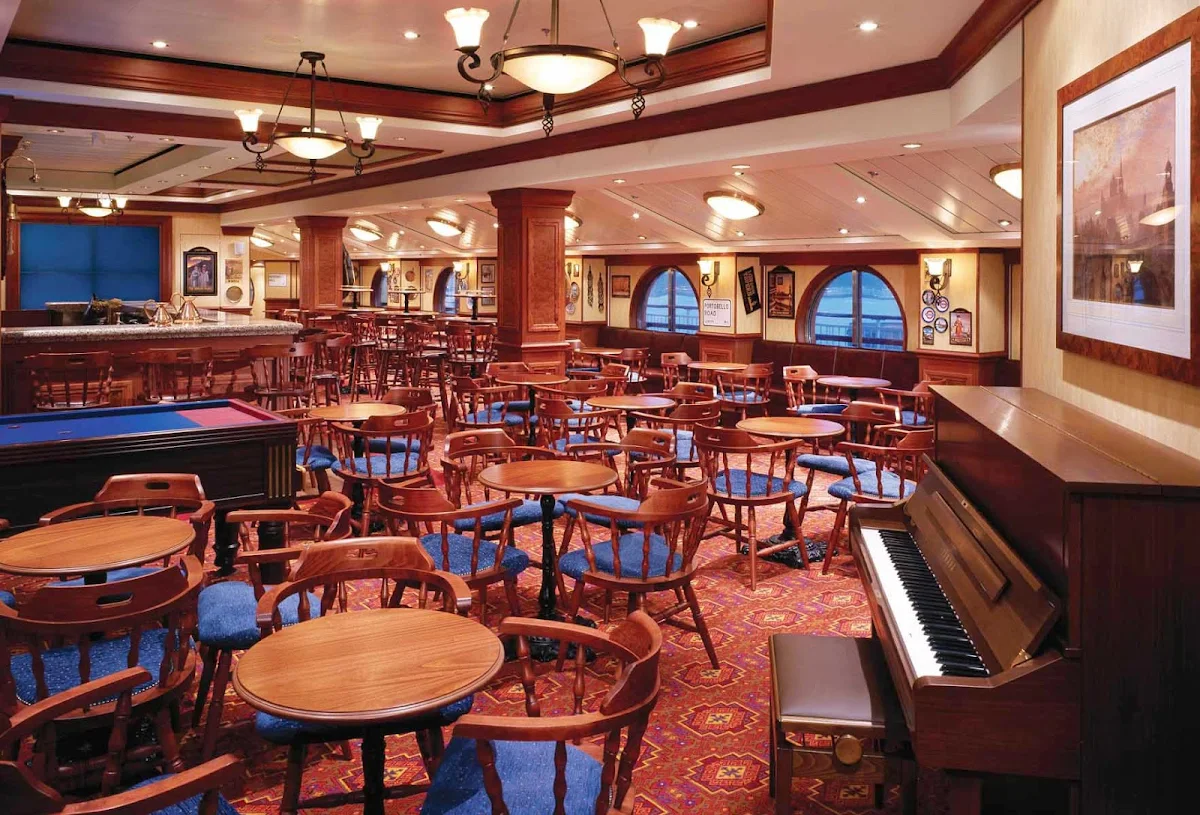 Norwegian-Dawn-Pearly-Kings - Have a beer, watch some TV, even play some English pool at Norwegian Dawn's pub, the Pearly Kings Pub.