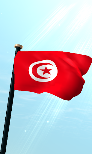 Tunisia Flag 3D Live Wallpaper