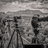 Red Rocks Photo Shoot B&W by Karen Martin -  