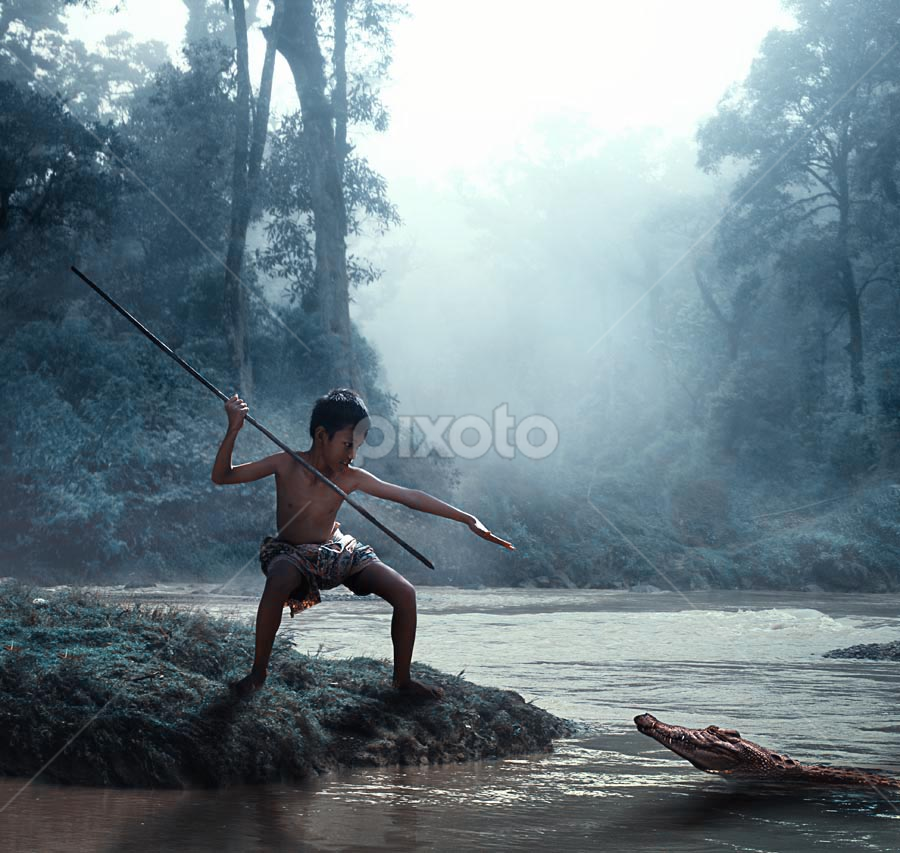 jungle boy by Budi Cc-line - Digital Art People