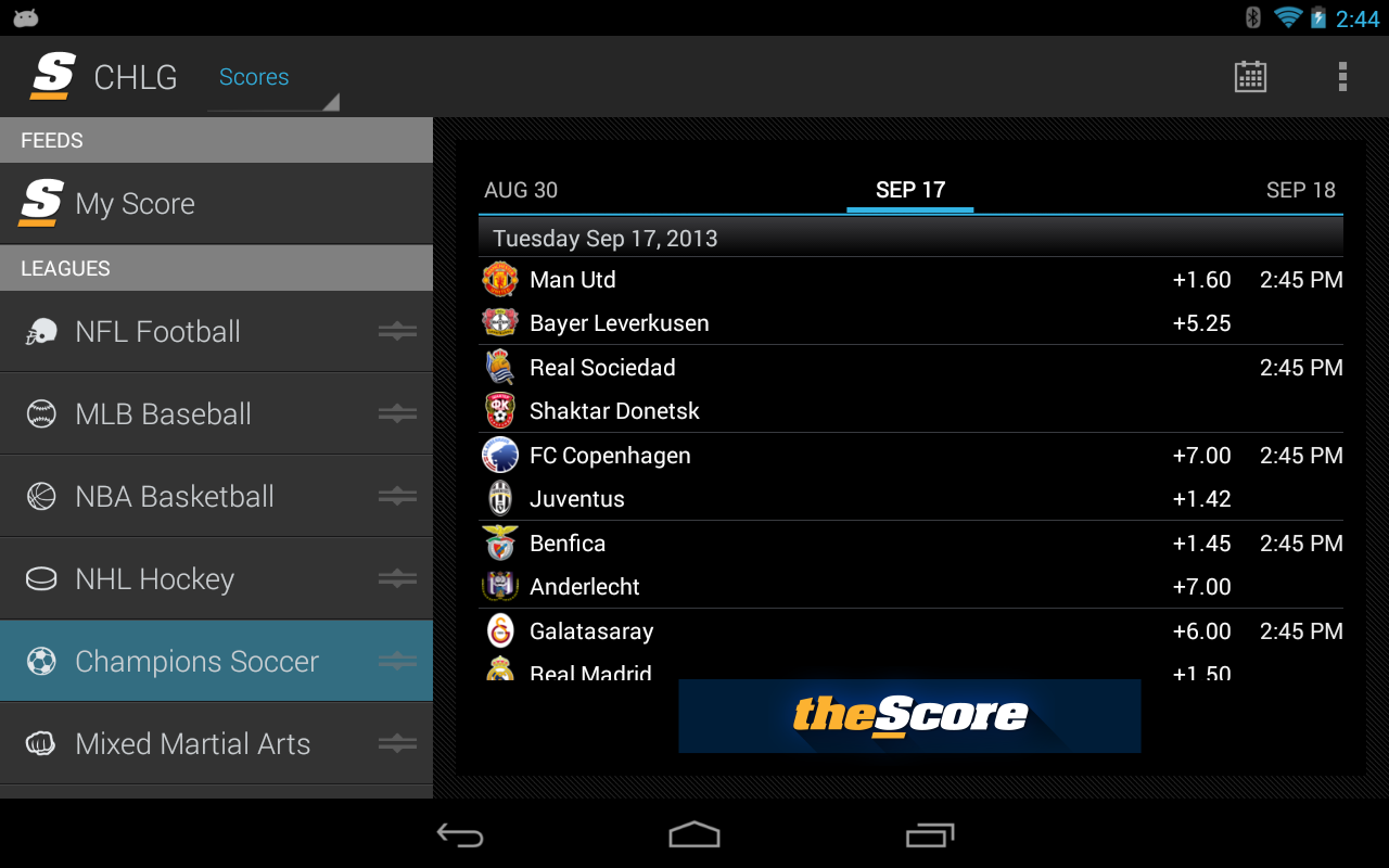 theScore: Sports & Scores - screenshot