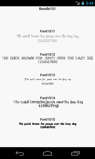 Fonts for FlipFont 151