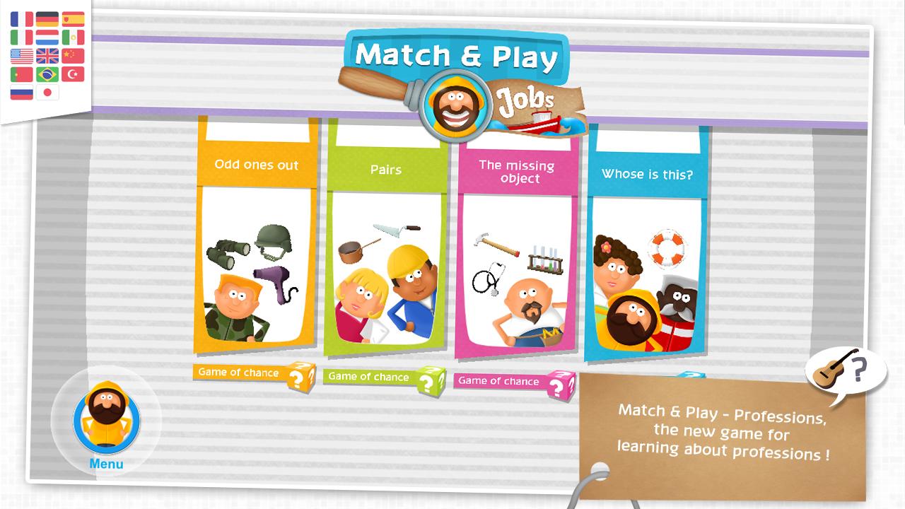 Android application Match &amp; Play - Jobs! screenshort