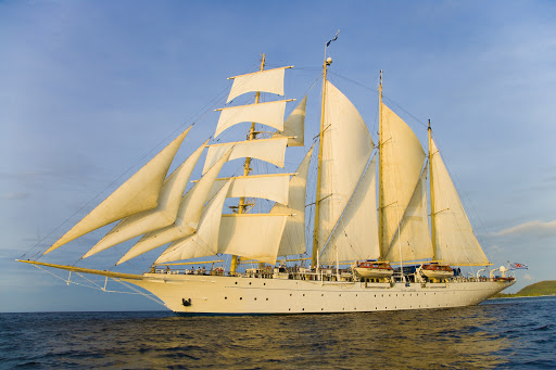 Sail the seas in style aboard the tall ship Star Clipper.