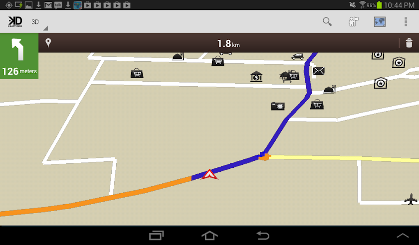 Dominican Republic GPS Map Screen 1