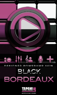 How to download Poweramp skin Black Bordeaux 3.02 apk for pc