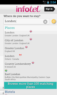 Infotel Hotel Booking App Screenshots 1