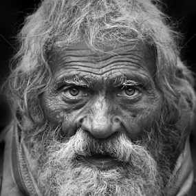 Glance by Pronab Kundu - Black & White Portraits & People