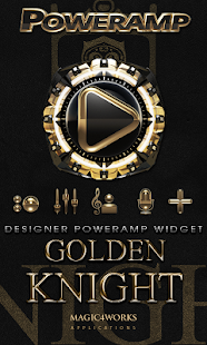 Poweramp Widget Golden Knight Screenshots 1