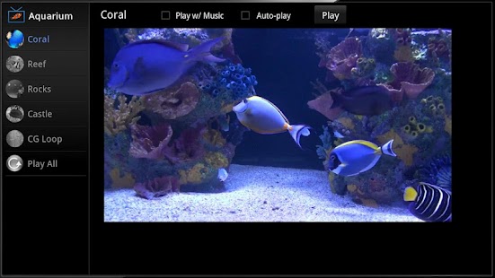 Aquarium for Google TV