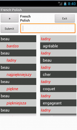 Polish French Dictionary