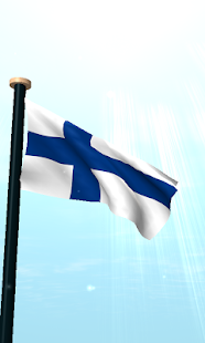 Download Finland Flag 3D Free Wallpaper APK