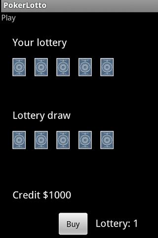 Android application Poker Lotto screenshort