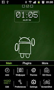 Blackboard GO Launcher Theme Screenshots 1