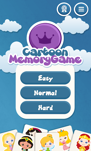 Cartoon Memory Game For Kids