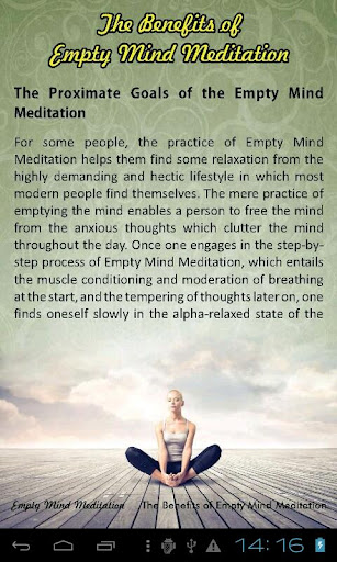 【免費健康App】Empty Mind Meditation-APP點子