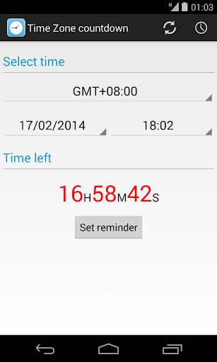 Time Zone Countdown