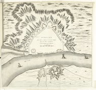 Plattegrond van de fortificaties om Nijmegen ontworpen door Menno van Coehoorn, 1726