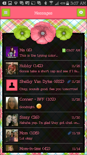 GO SMS THEME - SCS416