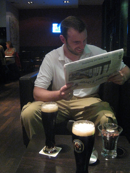 This night in Berlin, Joe and I had my two favorite beers: Erdinger Dunkelweizen and Kostritzer Black (pictured here). And then we ate kebabs. My stomach was very happy.