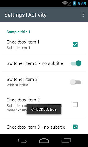 【免費程式庫與試用程式App】MaterialSettings sample-APP點子