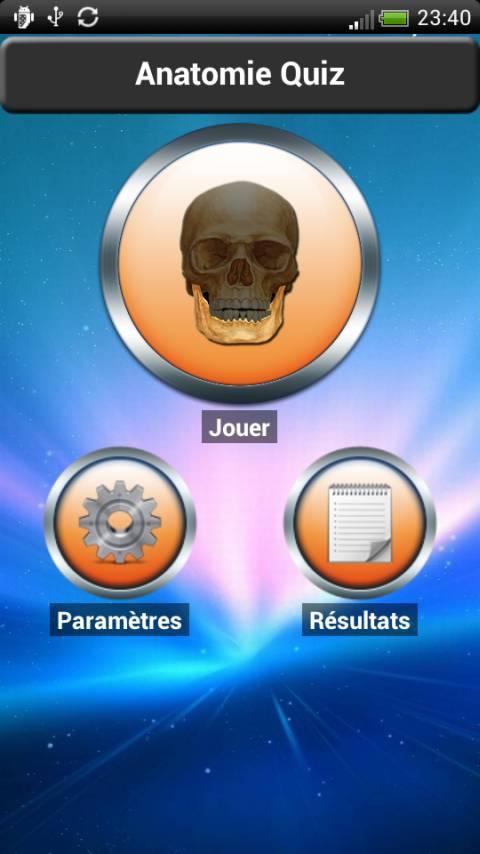 Android application Anatomy Quiz screenshort