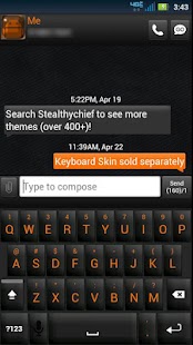 How to download GO SMS Black Orange Theme patch 1.1 apk for laptop