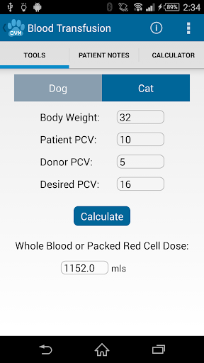 DVM Calc