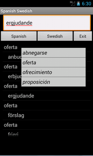Spanish Swedish Dictionary