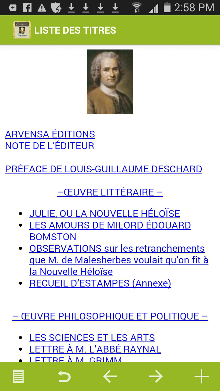 Rousseau : Oeuvres complètes Screen 1