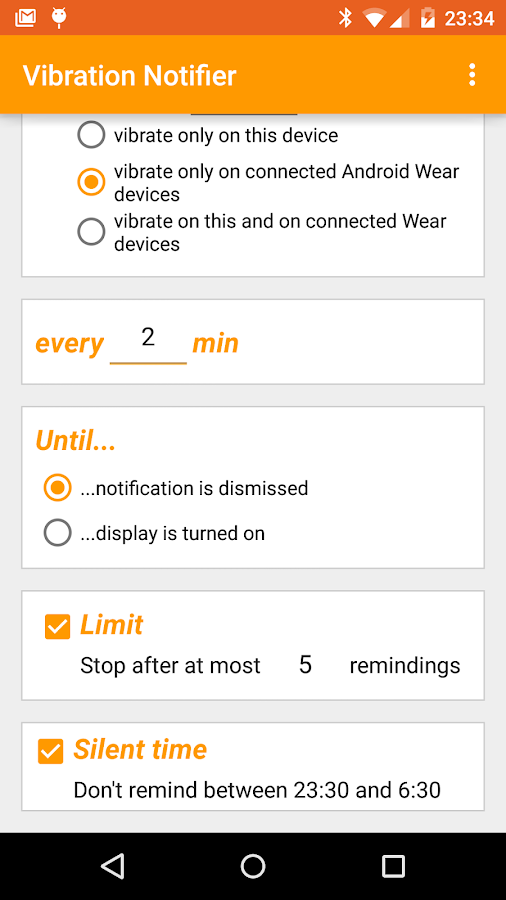 Vibration Notifier Android Apps on Google Play