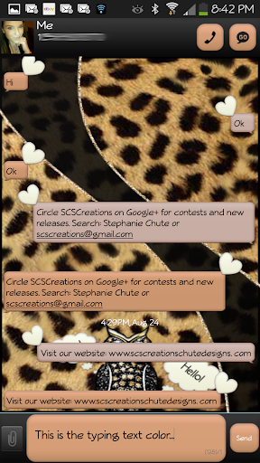 GO SMS - Cheetah Owl