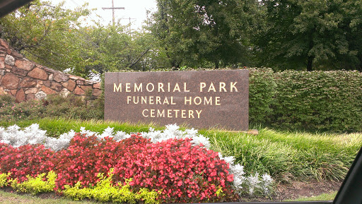 Memorial Park Cemetery Sign