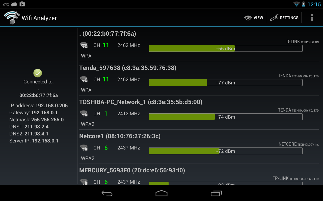 Wifi Analyzer - Android Apps on Google Play