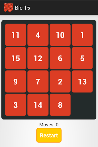 Bic 15 Number puzzle