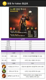 Free 등급표_영웅 for kakao APK for PC