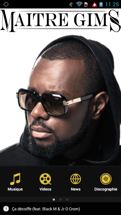 Android application MAÎTRE GIMS screenshort
